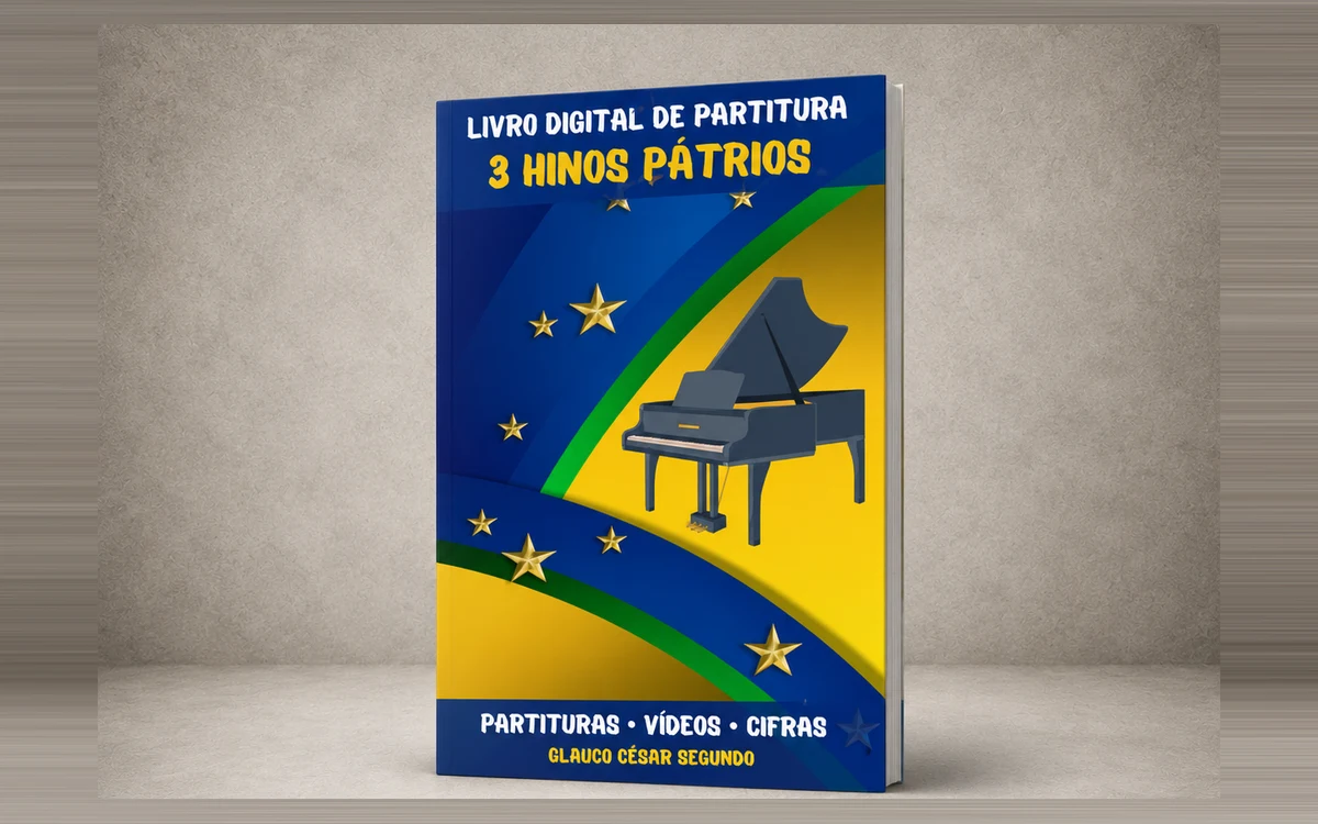 Capa oficial do material 3 Hinos Pátrios